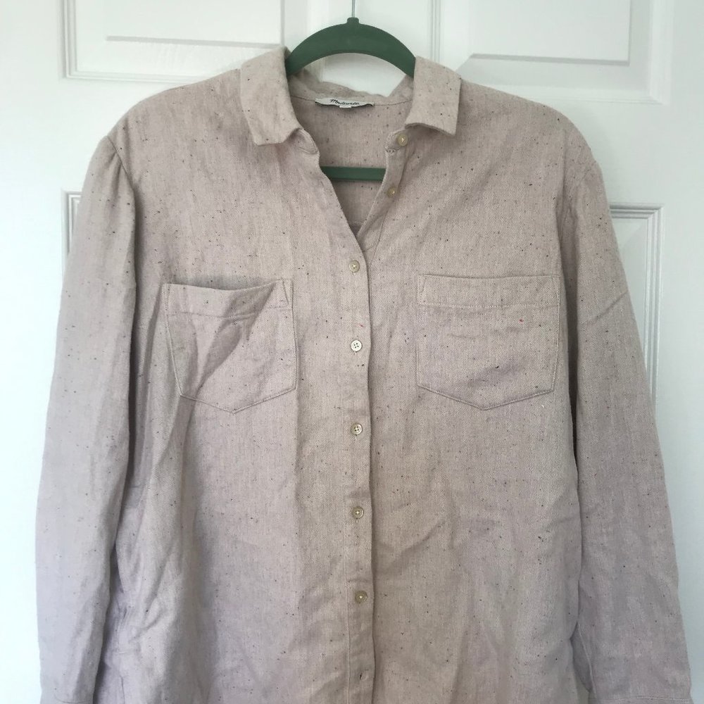 Madewell Sunday Flannel Shirt in Speckle